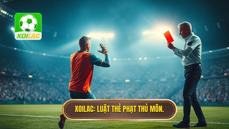 Xoilac_ Luật thẻ phạt thủ môn.